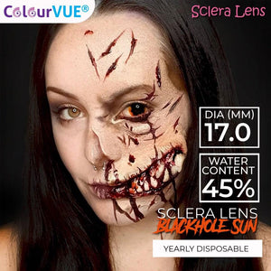 ColourVUE 17mm Mini Sclera Lens Blackhole Sun