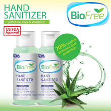 Load image into Gallery viewer, BioFree 50ml Hand Cleanser Aloe Vera &amp; VItamin E (2pcs)
