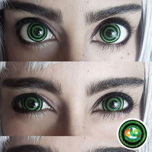 Load image into Gallery viewer, ColourVUE 17mm Mini Sclera Lens Green Goblin
