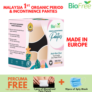 BioFree Certified Organic Period & Incontinence Reusable Underwear