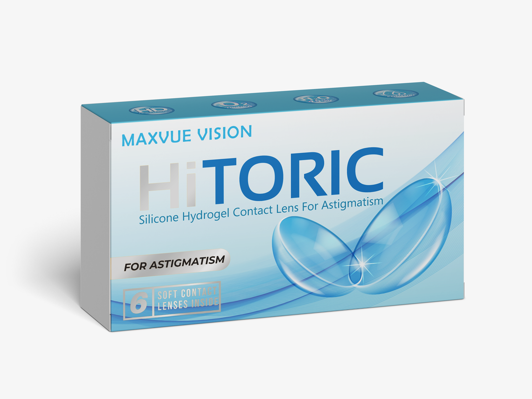 Maxvue HiToric Monthly Disposable 14.2mm (6 pcs) (Cylinder: -0.75, Axis: 20)