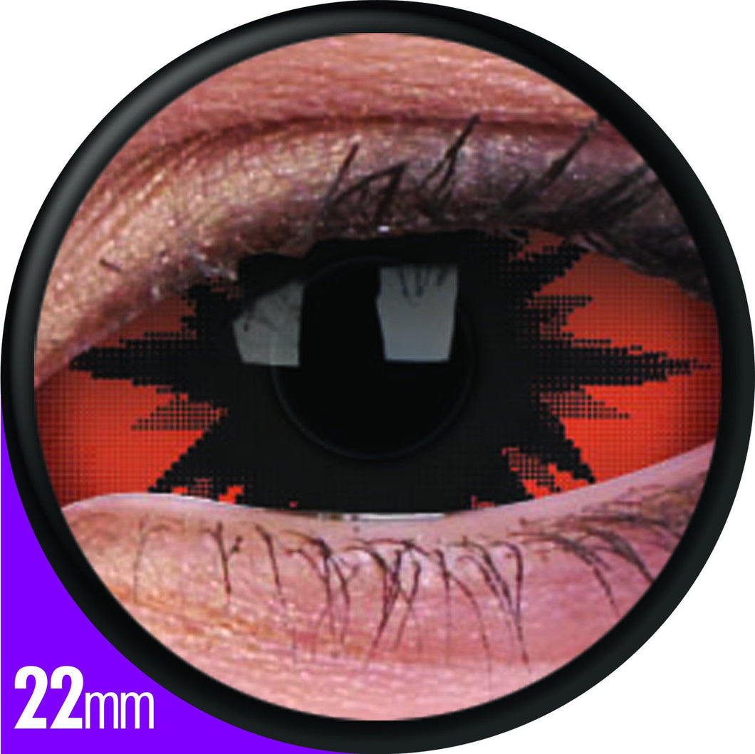 ColourVUE 22mm Sclera Lens Omega Red