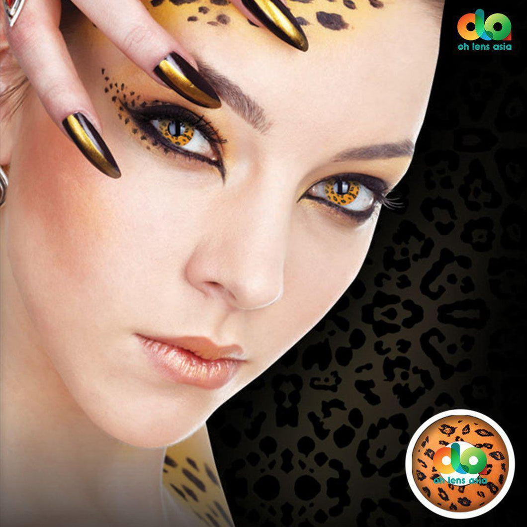 ColourVUE Crazy Lens Yellow Leopard